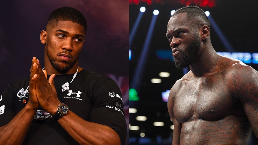 Deontay Wilder and Anthony Joshua