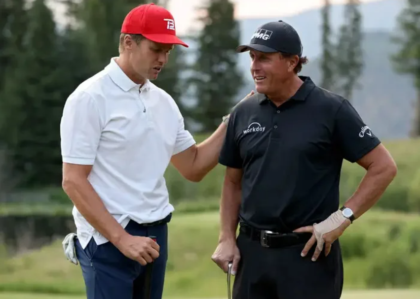 Phil Mickelson With Tom Brady