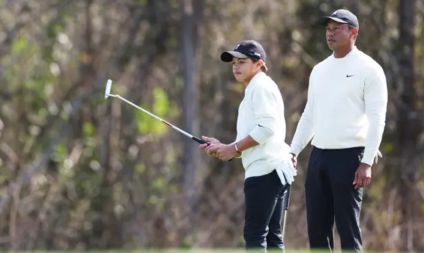 Tiger Woods And Charlie Woods