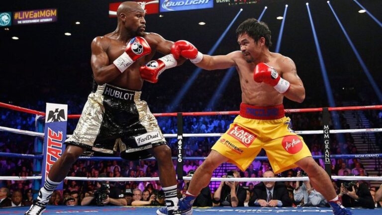 floyd mayweather and Manny Pacquiao