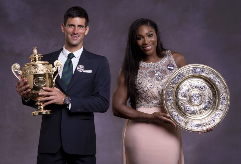 serena williams and Novak Djokovic